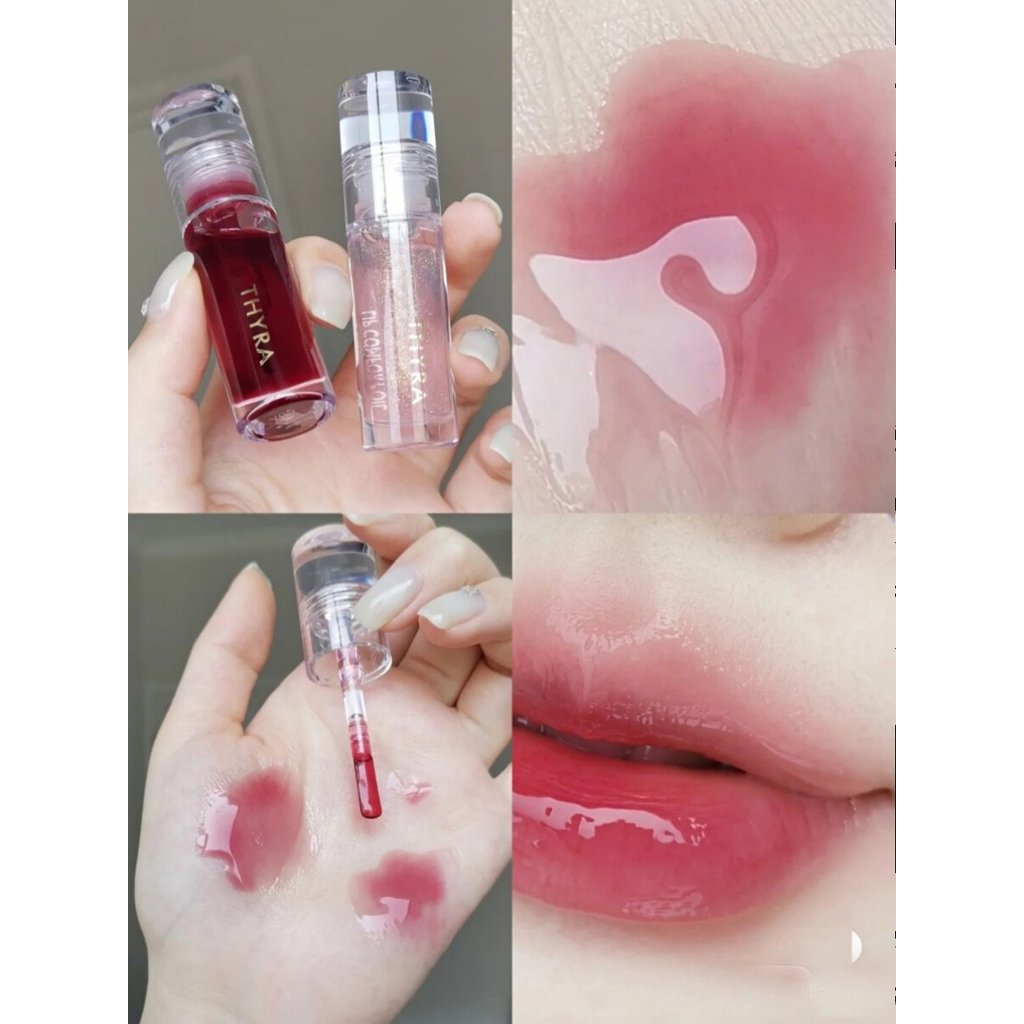 THHYRA THHYRA Lip Oil Glass Lip Tanya Lip Lip Glaze Lip Oil Nữ Trong Suốt Son Bóng Hạt Gương Thanh L