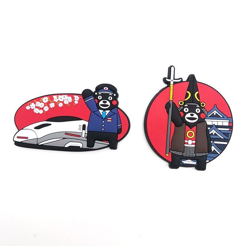 Nhãn dán tủ lạnh kumamon nhập khẩu chính hãng Nhật Bản Loại từ tính kumamon Hoạt hình Hợp thời trang