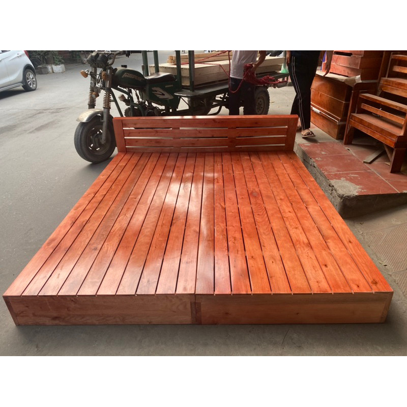 Giường palet(có đầu giường)gỗ quế đủ kích thước sl