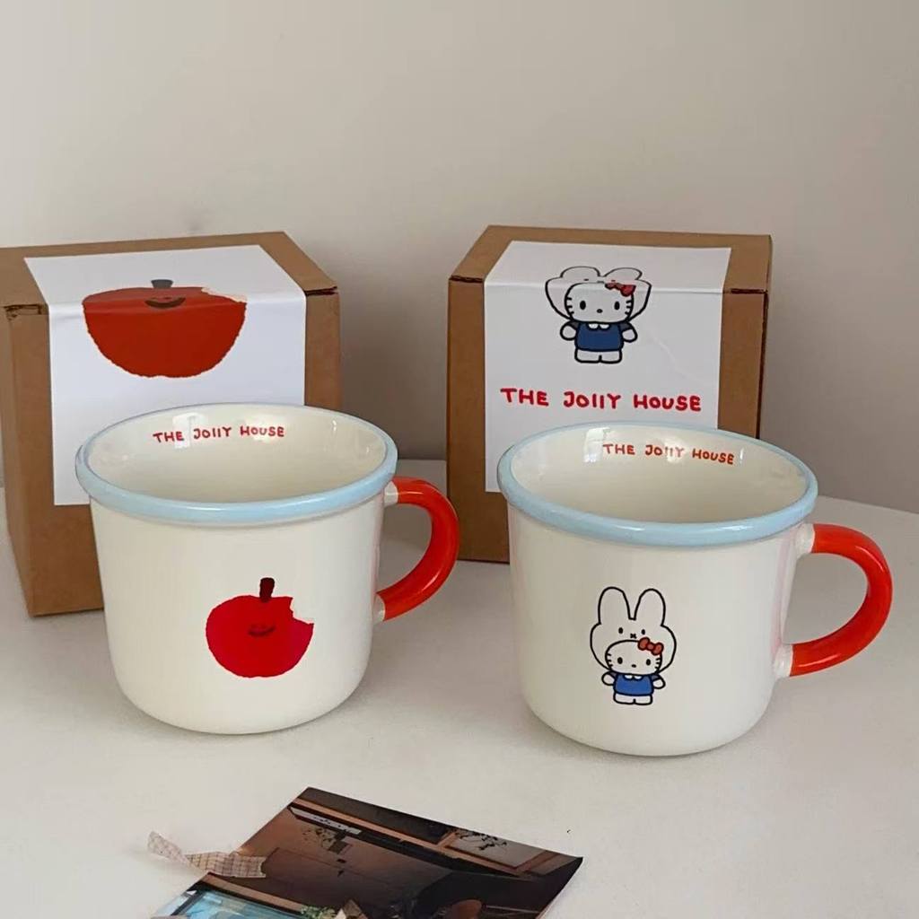 Cute Mug Girls' Home Good-looking Ceramic Breakfast Cup Office and Dormitory Couple Coffee Mug CNby