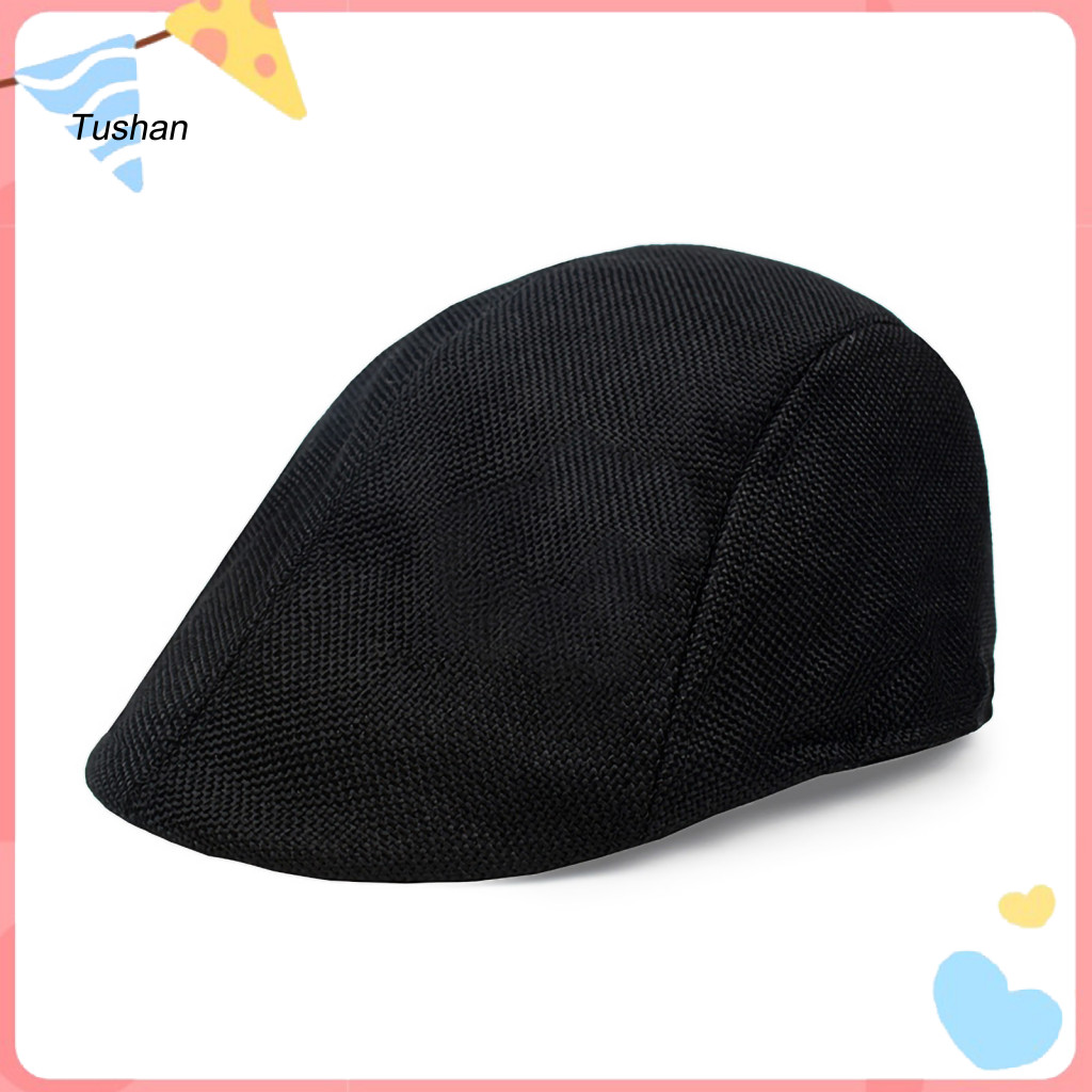[Ts] Mũ Nam Nam Newsboy Cap Nam Retro Newsboy Cap Thoáng Khí Di Động Chống Tia uv Mũ Chống Nắng Mũ B