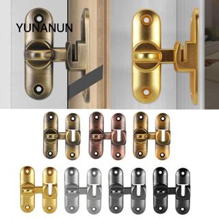 Khóa chống trộm YUNANUN, Chốt cửa trượt chống trộm bằng hợp kim kẽm, Mục đích kép Không đục lỗ Phần cứng Khóa cửa