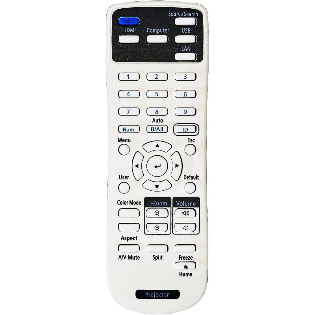 219863500 Điều khiển từ xa thay thế NPTWARCOT Tương thích với máy chiếu Epson E20 119W X49 W49 118 9