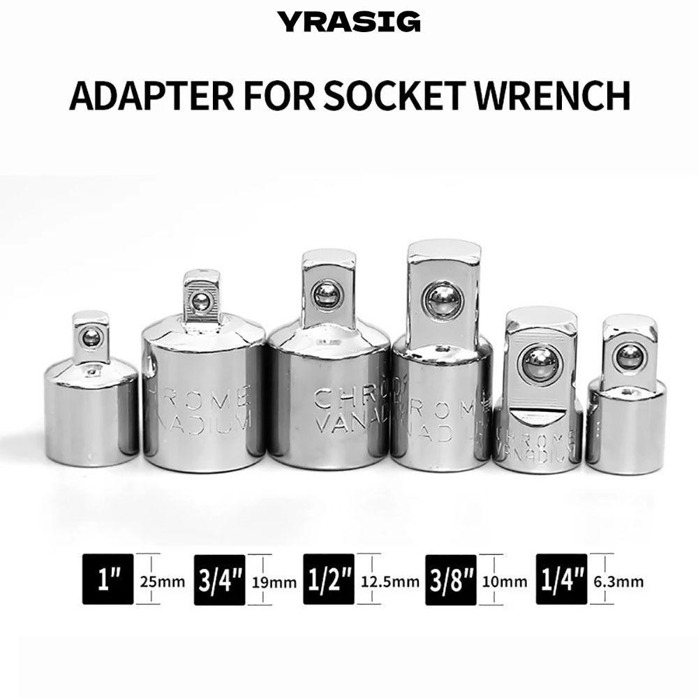 Bộ chuyển đổi ổ cắm YRASIG 1 chiếc, Bộ chuyển đổi đầu 1 / 4 3 / 8 1 / 2 Inch Tay cờ lê Ratchet, Bộ c