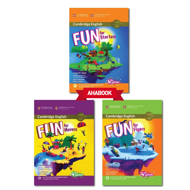 Aha -Sách tiếng anh - Fun For Starters, Movers, Flyers -Sách màu