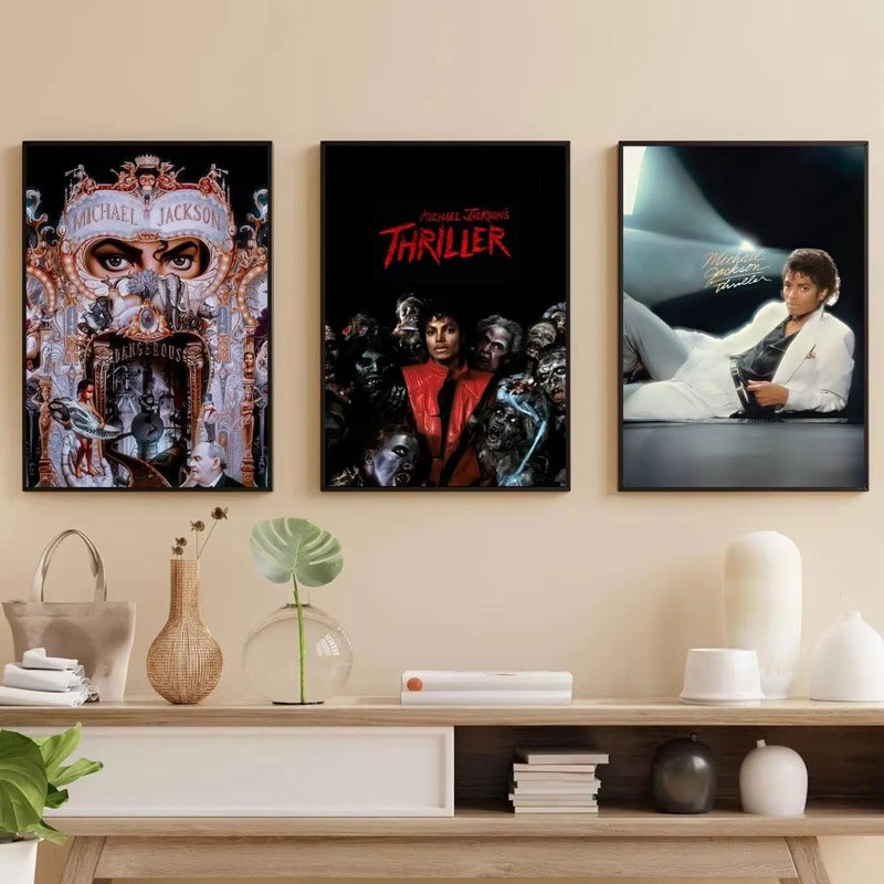 M-Michael Jackson Poster Nghệ Thuật Canvas In Cafe Bar Phòng Nghệ Thuật Trang Trí