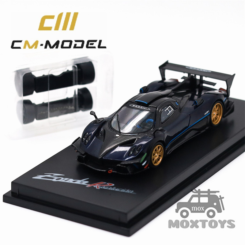 CM Model 1: 64 Pagani Zonda Revlucion Xe mô hình đúc màu xanh kim loại