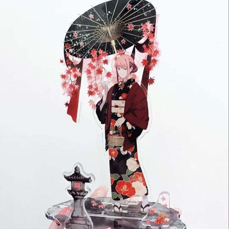 Người cưa xích / Makima / Người cưa xích Kimono Makima Bộ sưu tập thẻ đứng tinh tế Thẻ đồng hồ / swh