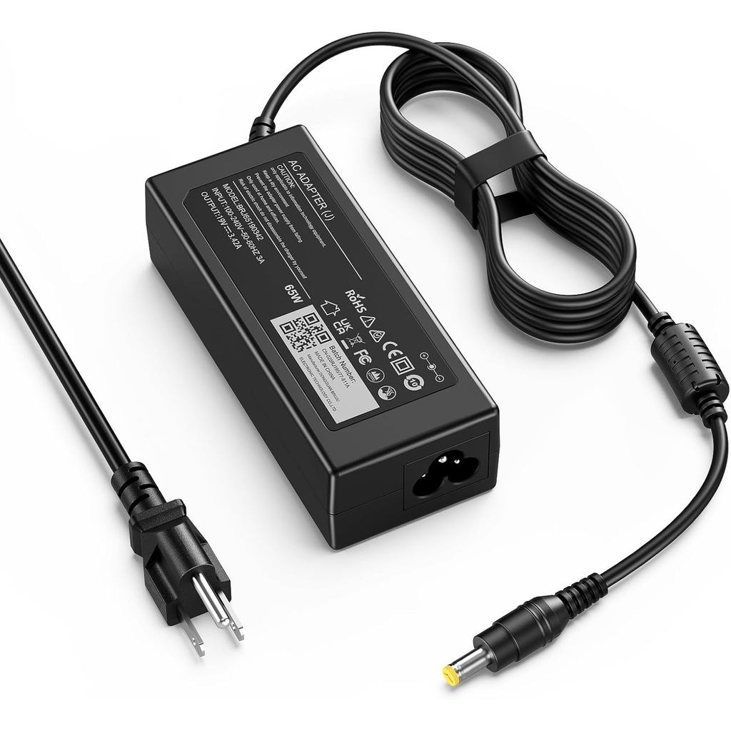 Sạc Laptop 65W Tương Thích Với Acer Aspire E15 E5 E5-575 E5-521 R3 R3-471 Aspire 5 V5 V3 R7 M5 S3 E1