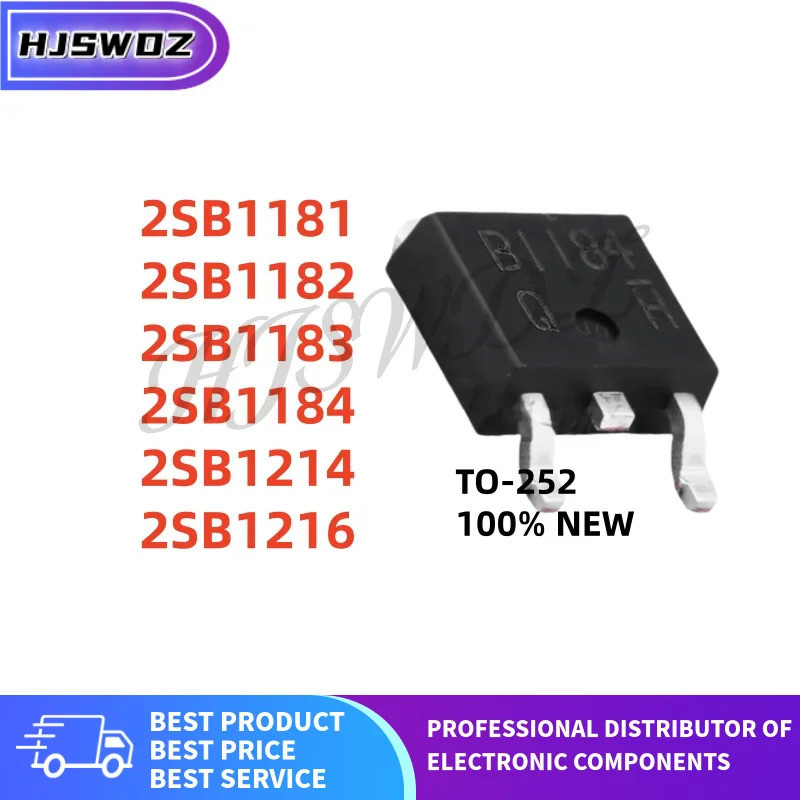 10 Chiếc 2SB1181 2SB1182 2SB1183 2SB1184 2SB1214 2SB1216 TO-252 B1181 B1182 B1183 B1184 B1214 B1216 