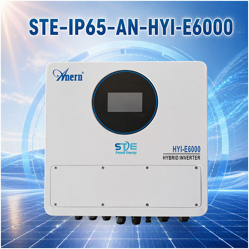 Biến tần năng lượng Hybrid Anern STE-IP65-AN-HYI-E6000 - Đạt chuẩn IP65 chống bụi chống nước-Mẫu mới