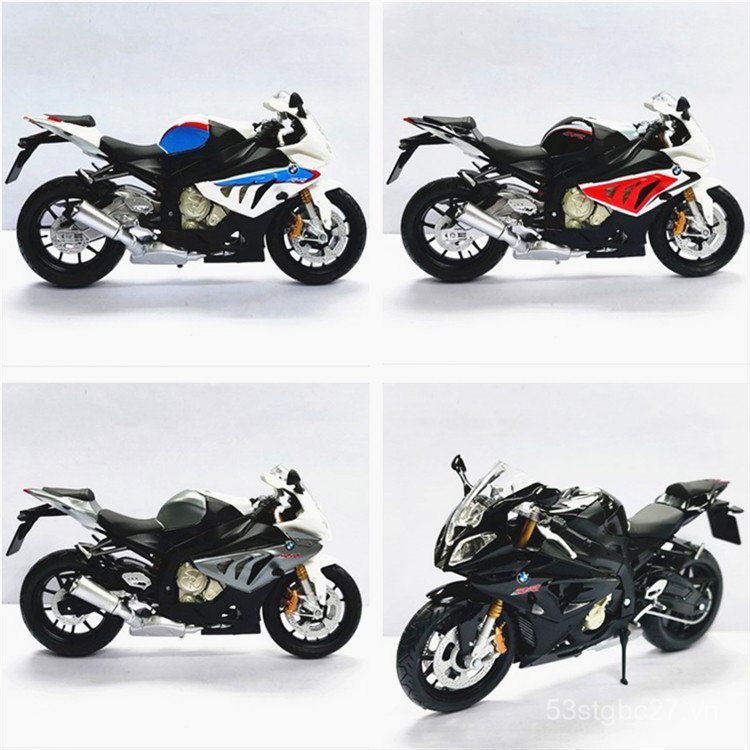 Junji 1 / 12 BMW s1000rr Mô Hình Xe Máy Mô Phỏng Đầu Máy Hợp Kim Xe Mô Hình Đồ Trang Trí