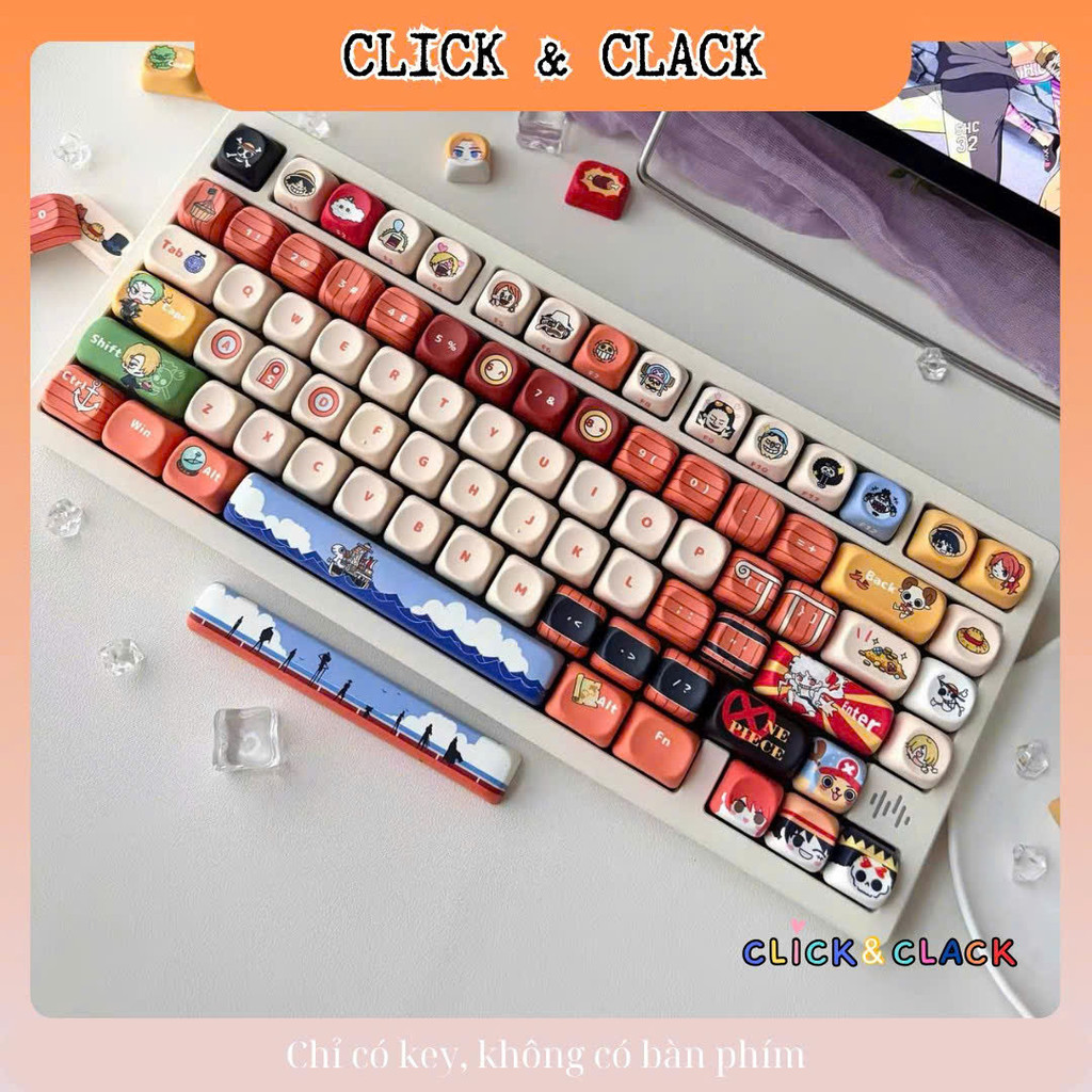 Keycap One Piece - MOA Profile - PBT dyesub cao cấp cho phím cơ 137 phím | BigBuy360 - bigbuy360.vn