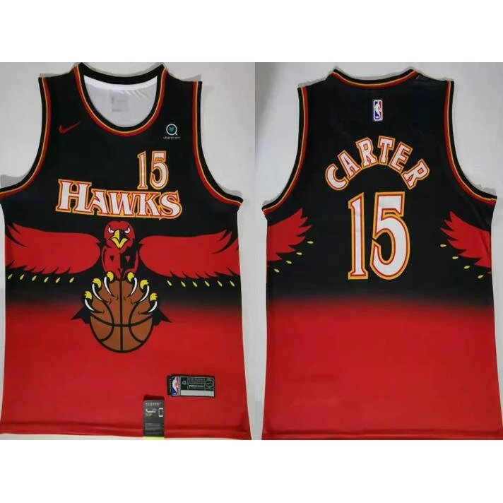 Áo đấu Atlanta Hawks Carter số 15 thêu tay cao cấp