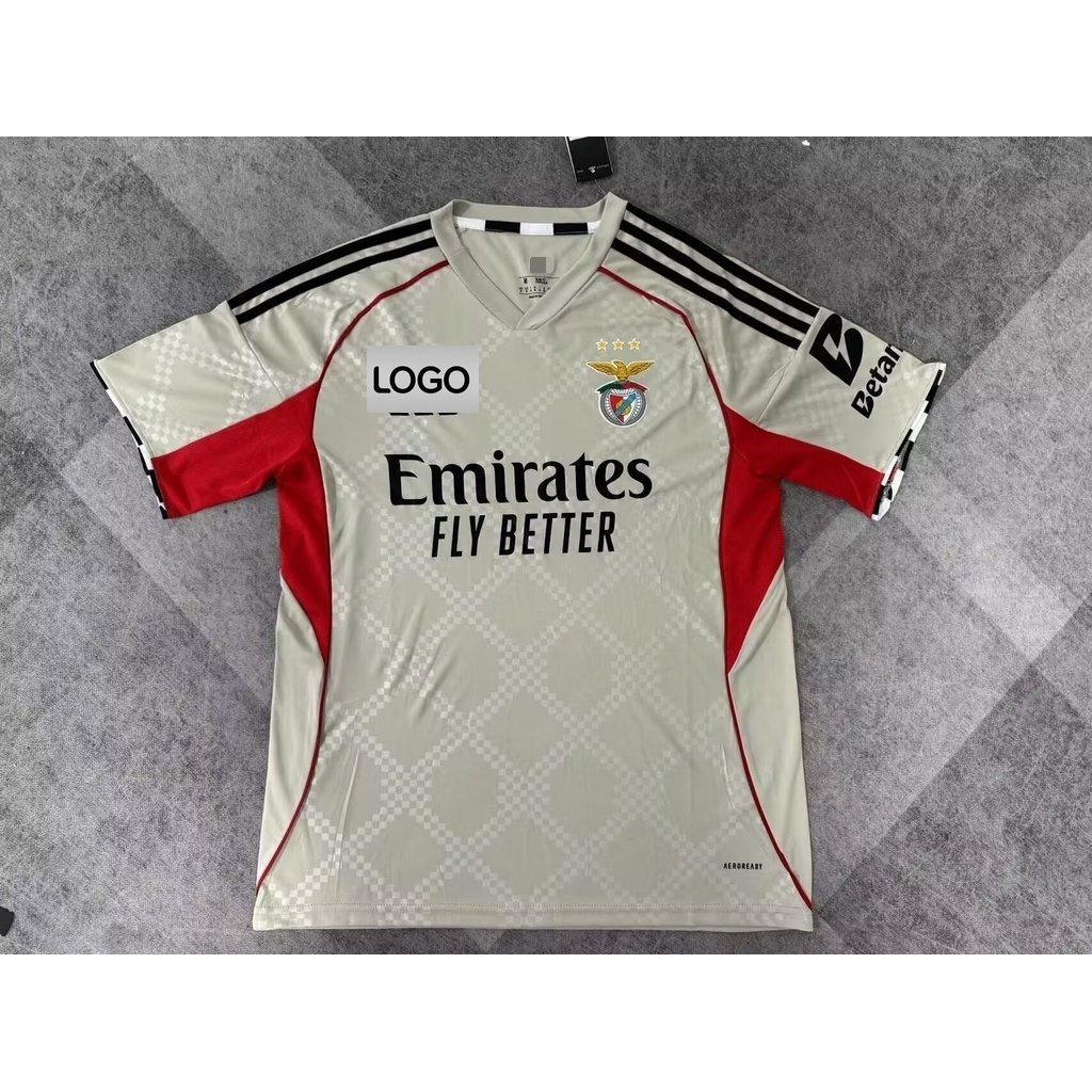 2025-26 Benfica Sân Khách Jersey Phiên Bản Quạt Tùy Chỉnh Tên & Số AAA + Chất Lượng Cao Cấp Thoáng K