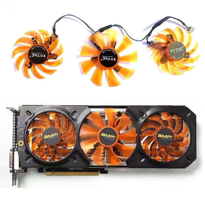 Mới 75MM GA81S2U 85MM GA91S2H 4PIN GTX980 Quạt GPU cho ZOTAC GTX770 780 780TI 980 AMP Editor card đồ