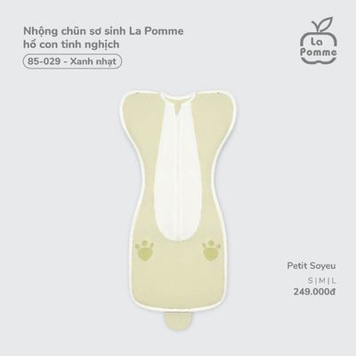 Nhộng chũn sơ sinh La Pomme hổ con tinh nghịch - Sợi Petit Soyeu thoáng mát – Bé trai - S, M, L