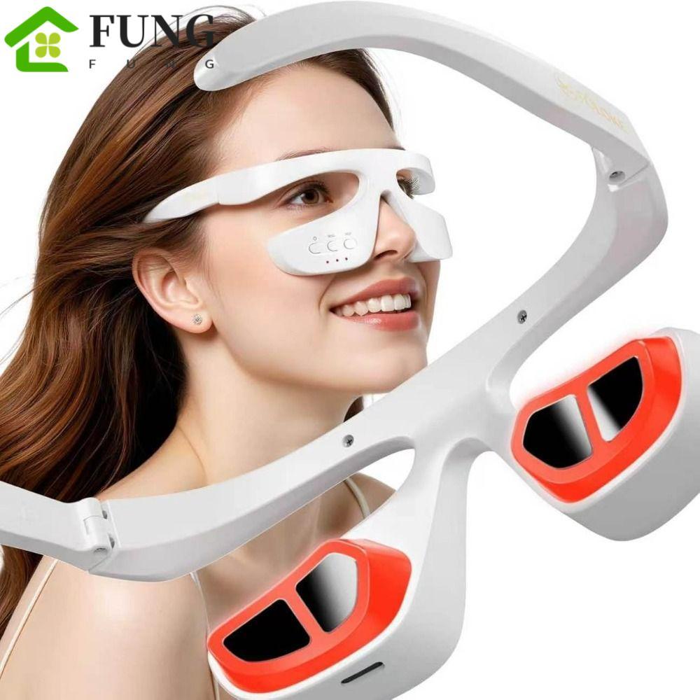 Thiết bị làm đẹp mắt FUNG, Máy mát xa mắt ánh sáng đỏ 3D xung quanh, Máy làm đẹp Di động 3 cấp độ Dụ