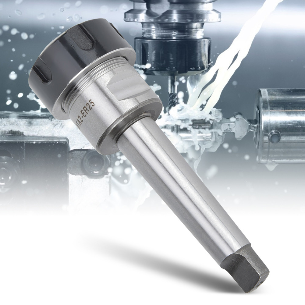 Ttiitt Collet Chuck Giá đỡ thép tốc độ cao ER25 CNC Máy tiện trục chính cho máy phay MTA2-ER25 côn