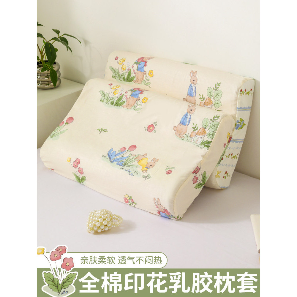Vỏ Gối Cao Su Cotton Nguyên Chất Một Cặp Hộ Gia Đình 30 x 50 Trẻ Em Vỏ Gối 40x60 Vỏ Gối Lót