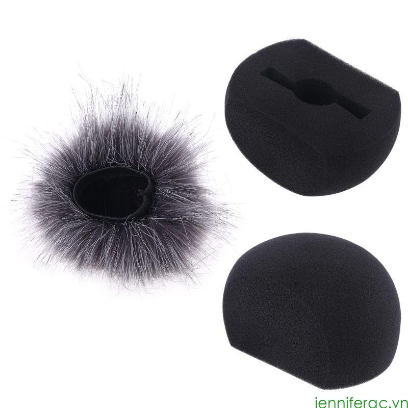 Jenniferac Bọt Mic Gió Che Lông Kính Chắn Gió Muff Cho Micro Ghi ZOOM H5 H6
