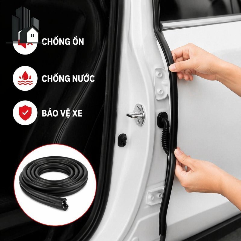 Dải niêm phong cửa lõi thép Giảm tiếng ồn Chống bụi Xe bền phù hợp với Sedan Suv chịu thời tiết