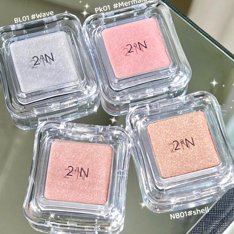 2aN Vườn Mùa Xuân Làm Sáng Bóng Mắt Đơn Sắc Nổi Bật Trong Suốt Ngọc Trai Shimmer Nằm Silkworm Làm Sá
