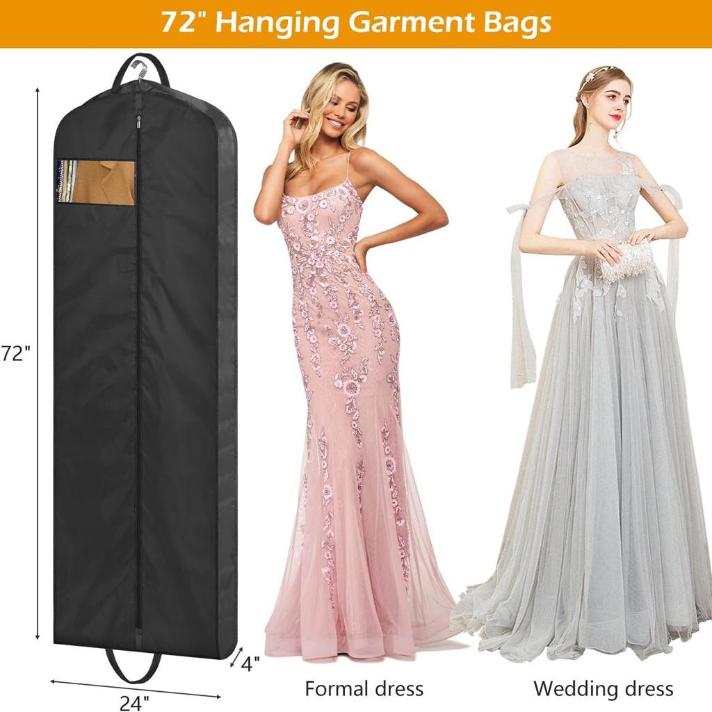 Bán Túi Váy Cưới 72Inch Túi Quần Áo Chống Thấm Nước Thích Hợp Cho Du Lịch Bảo Quản Váy MJXA