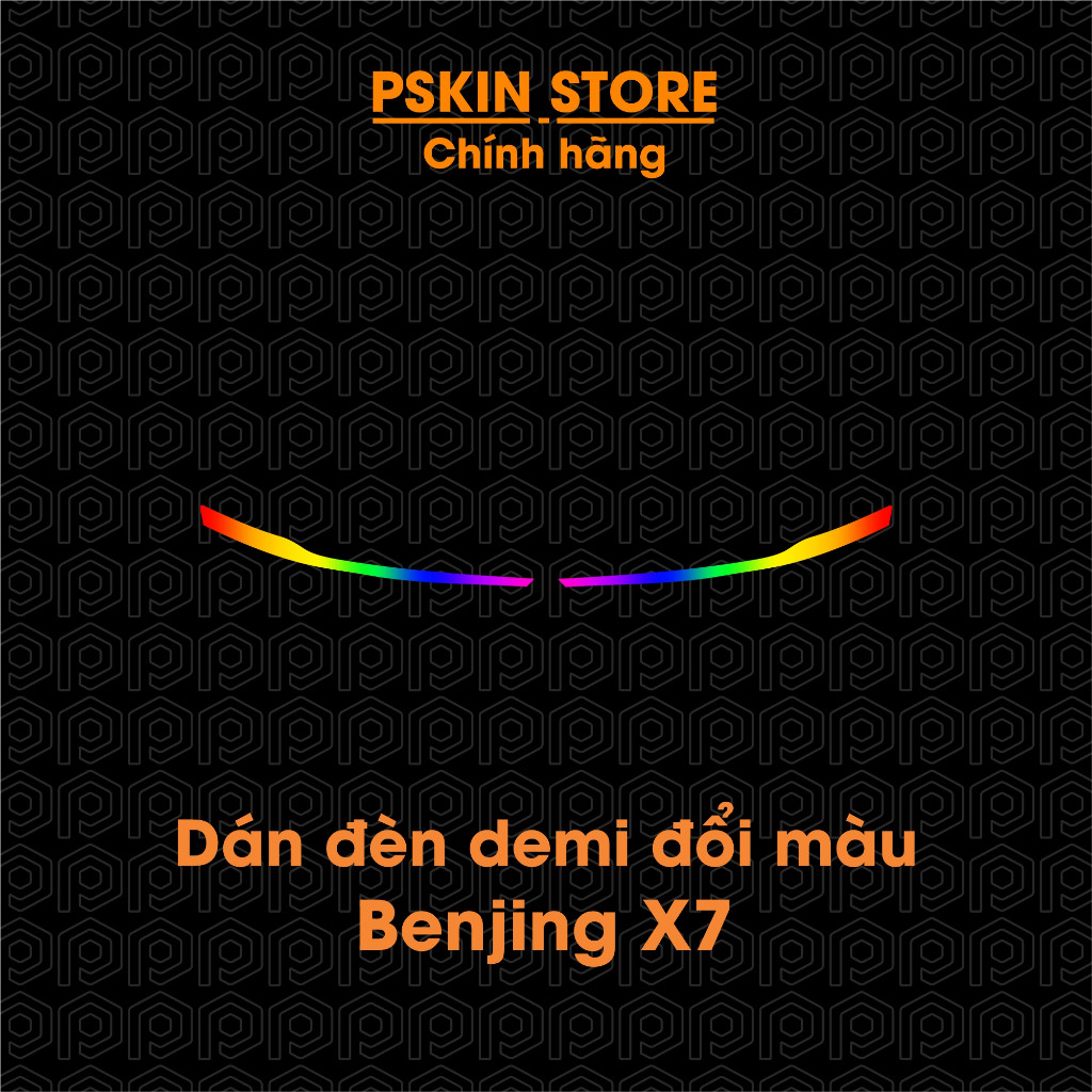 Dán decal đổi màu đèn demi cho Beijing X7, daylight, trang trí xe hiệu PSKIN