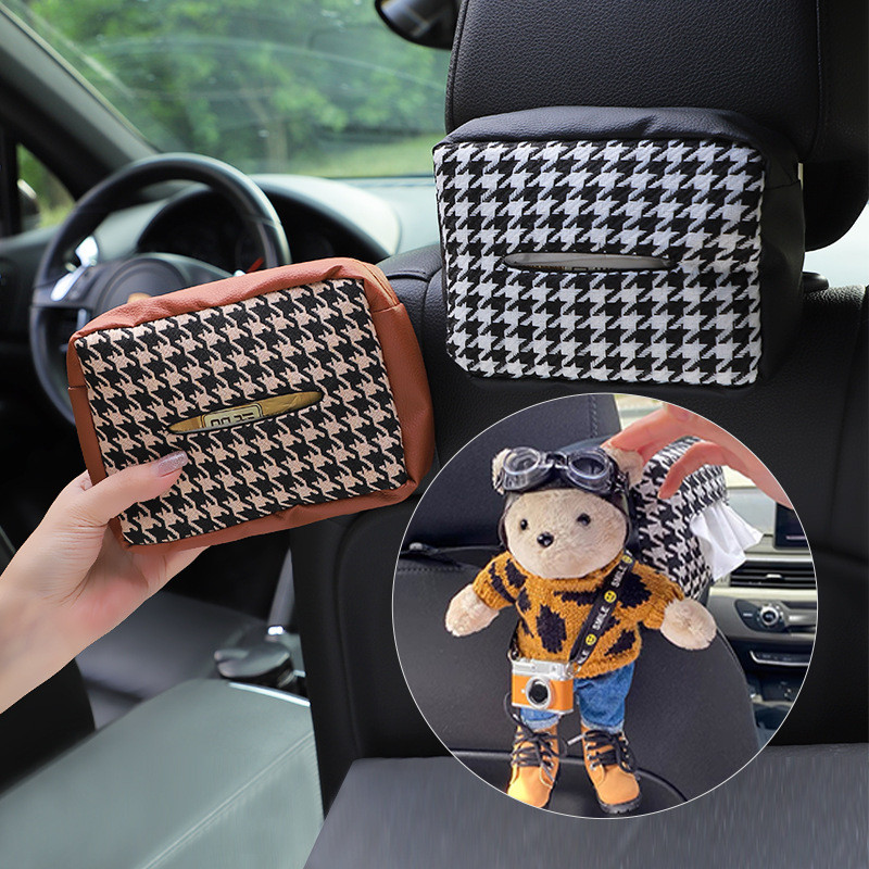 Car Tissue Box Car Seat Hanging Tissue Box Multifunctional Car Tissue Box Car Seat Hanging Tissue Bo