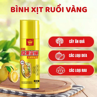 Keo Xịt Bẫy Ruồi Vàng 260ml 450ml Dùng Cho Cây Trồng Dạng Dính Tiện Lợi 58