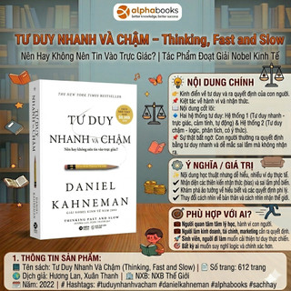 Sách - Tư Duy Nhanh Và Chậm - Thinking fast and slow (Daniel Kahneman) (Alphabooks)