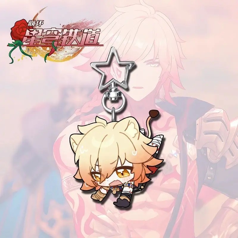 Móc khóa Honkai Star Rail Phainon Anaxa Chibi Acrylic Mica Dây treo điện thoại Phụ kiện Game HSR Quà