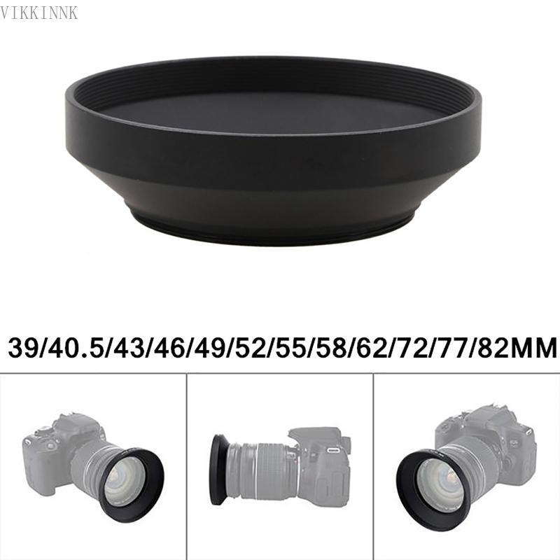 VIKK 39mm 40 5 43 46 49 52 55 58 62 72mm cho máy ảnh DSLR Lens Hood cho nắp bảo vệ