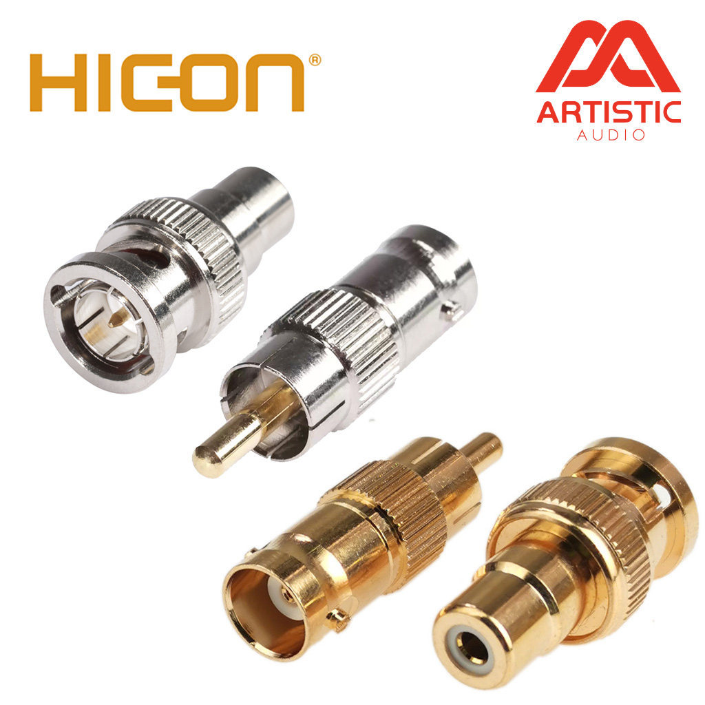 Đầu chuyển đổi nam nữ Sommer HICON BNC-RCA nhập khẩu từ Đức 75 Euro Đồng trục / phích cắm đồng hồ