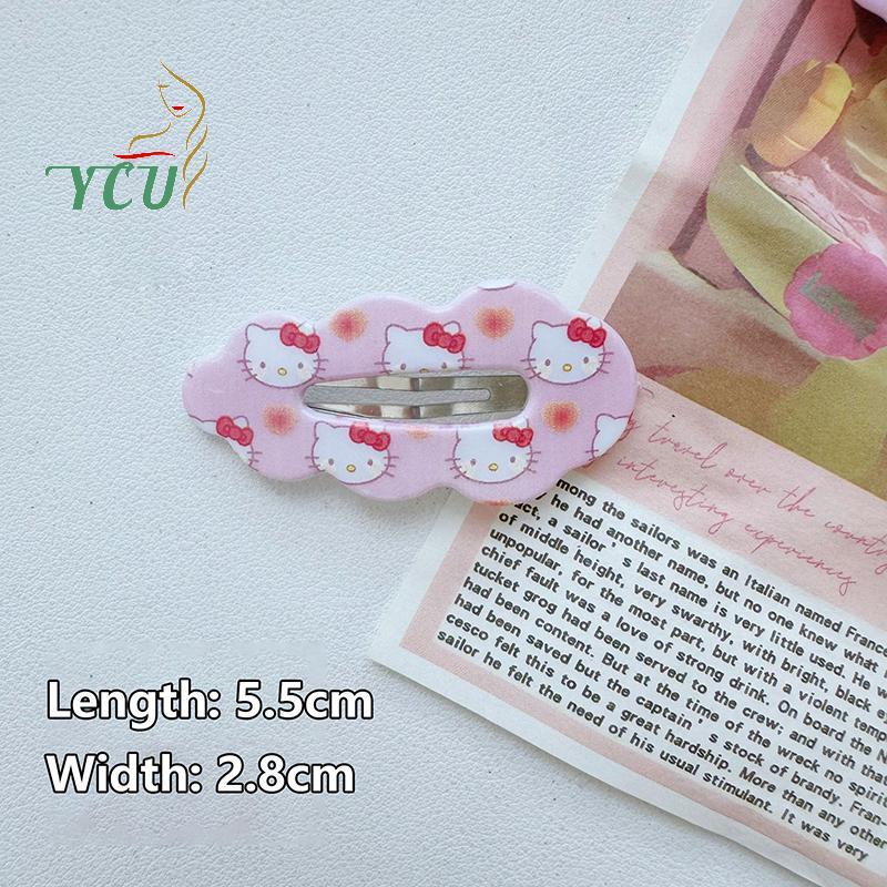 Kẹp tóc KT Cat Cloud hình Hello Kitty, phù hợp làm quà tặng và DIY trang trí
