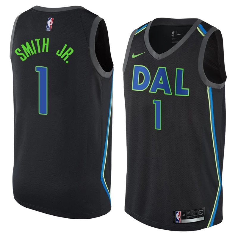 Mavericks Smith Jr Jersey - Đồng Phục Bóng Rổ Thêu Số 1 Cho Little Dennis