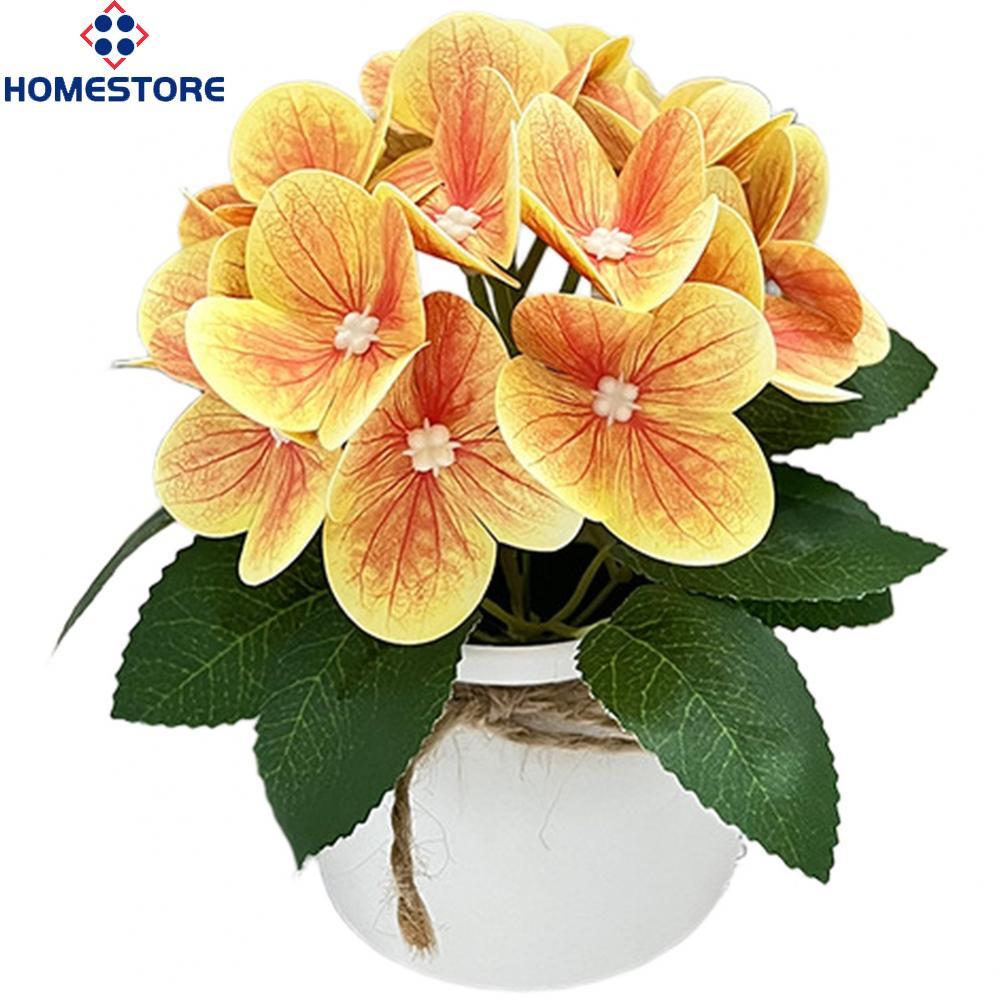 [Homestore]Artificial Hydrangea Flower 7.8x7.8x15cm for Wedding Reception Table Centerpiece