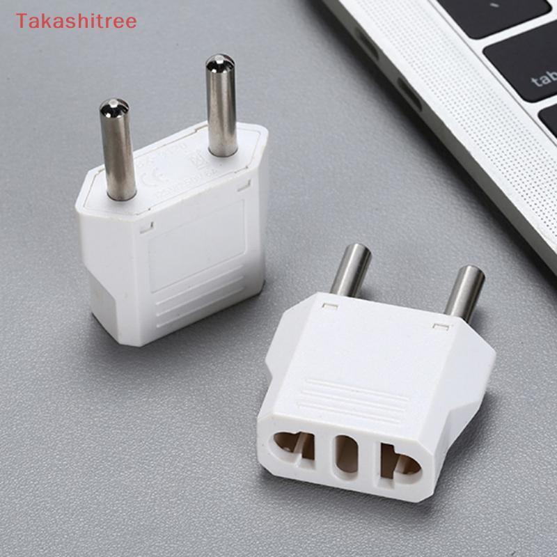 (Takashitree) 5 / 10 Cái Us Sang Eu Chuyển Đổi Cắm Eu Sang Us Us To Au Flat Plug To Dual Use
