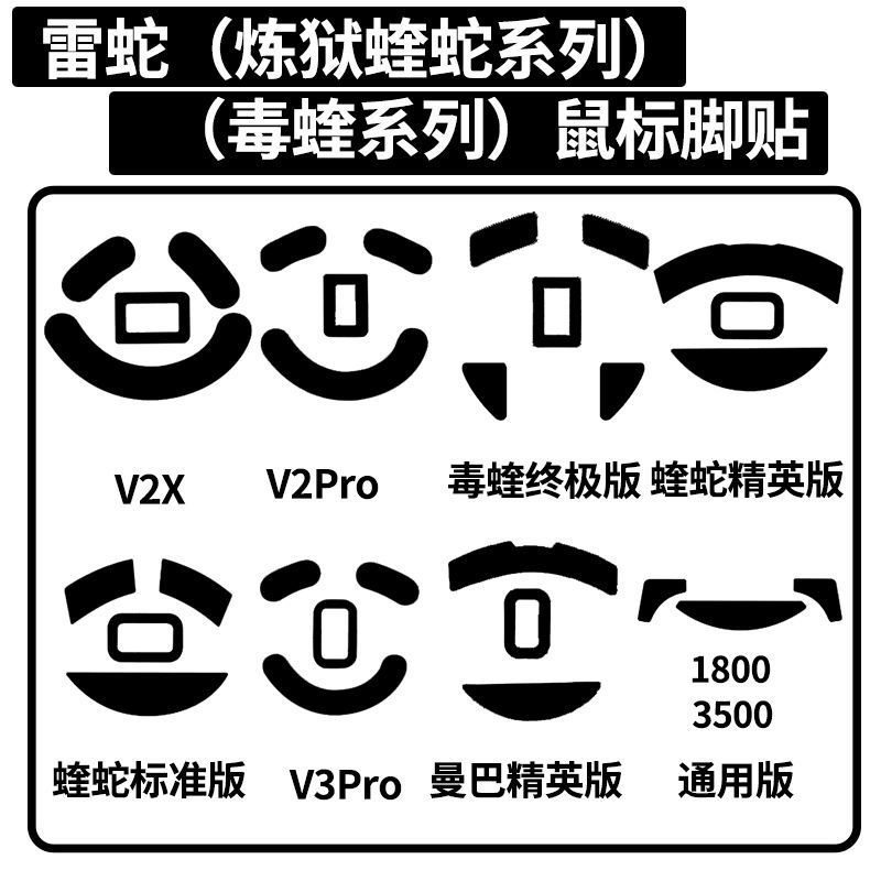 Razer Purgatory Viper Phiên bản tiêu chuẩn Elite Edition V2XV2V3proV2miniV3 Miếng dán chân chuột Miế