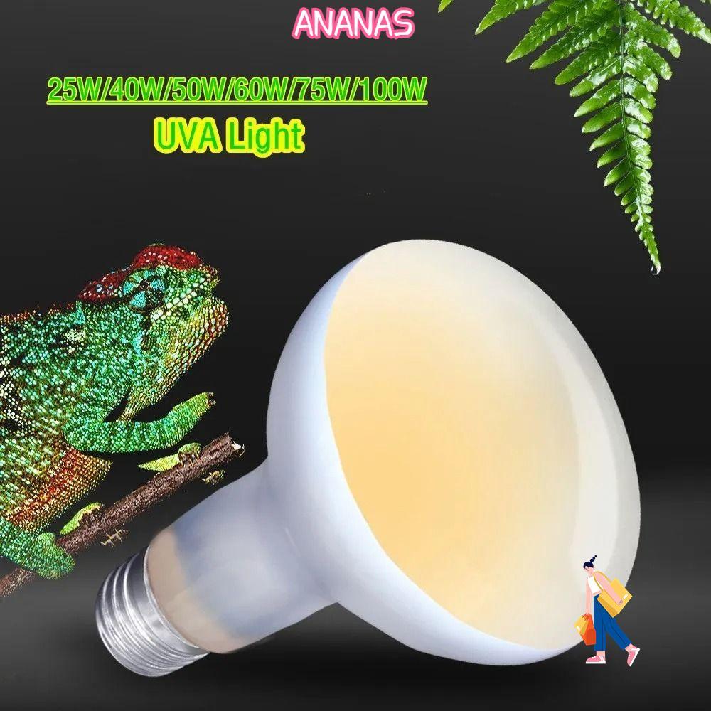 ANANAS Đèn sưởi bò sát, Bóng đèn sưởi ấm bò sát 220V, Đèn sưởi ấm thú cưng Mô phỏng ánh sáng mặt trờ