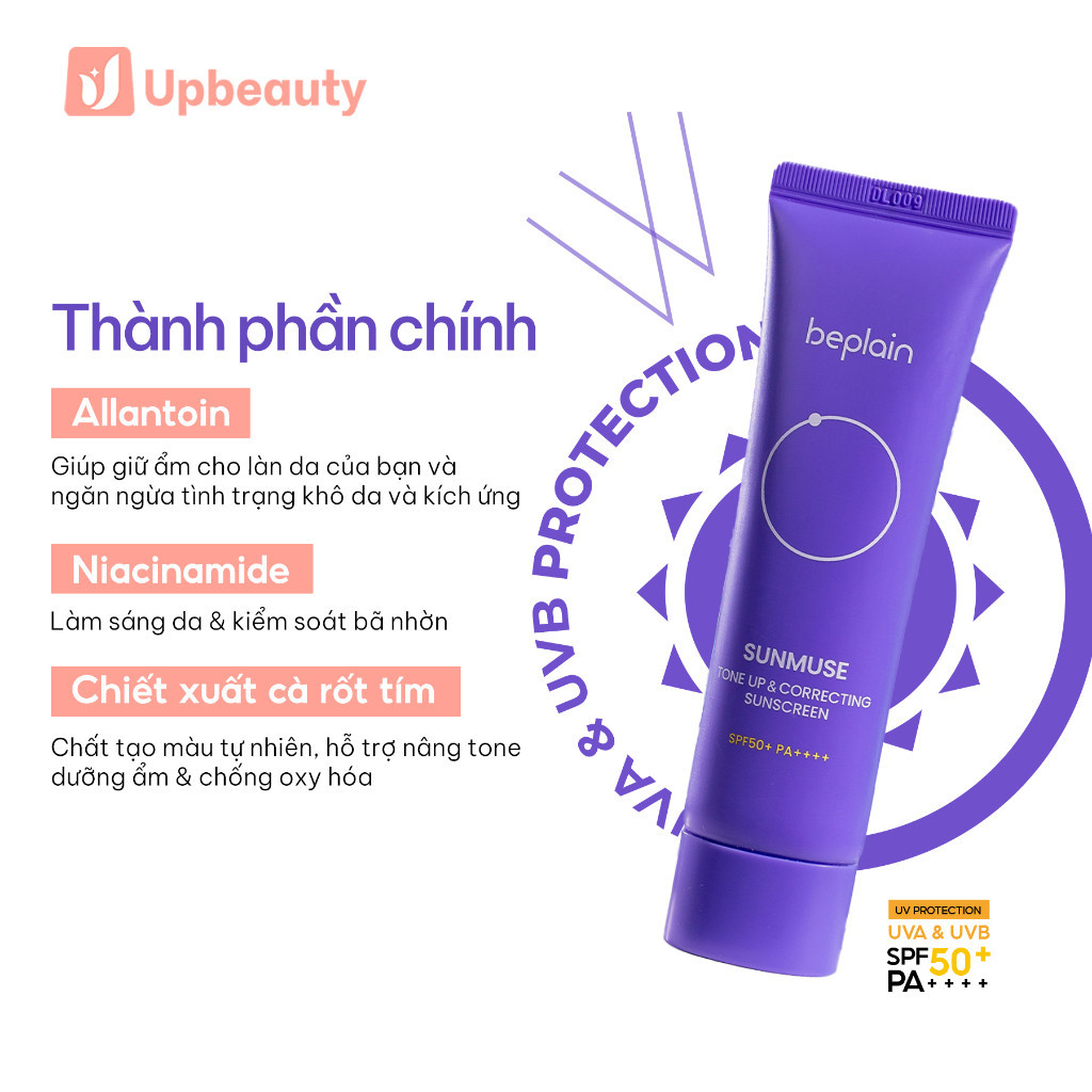 Combo 2 KCN Beplain Tím đậm + Tím nhạt