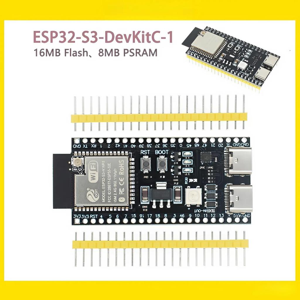 Bảng phát triển ESP32-S3 Mô-đun Wifi 2.4G cho Arduino ESP IDF ESP32-S3-WROOM-1 N16R8 44Pin Type-C