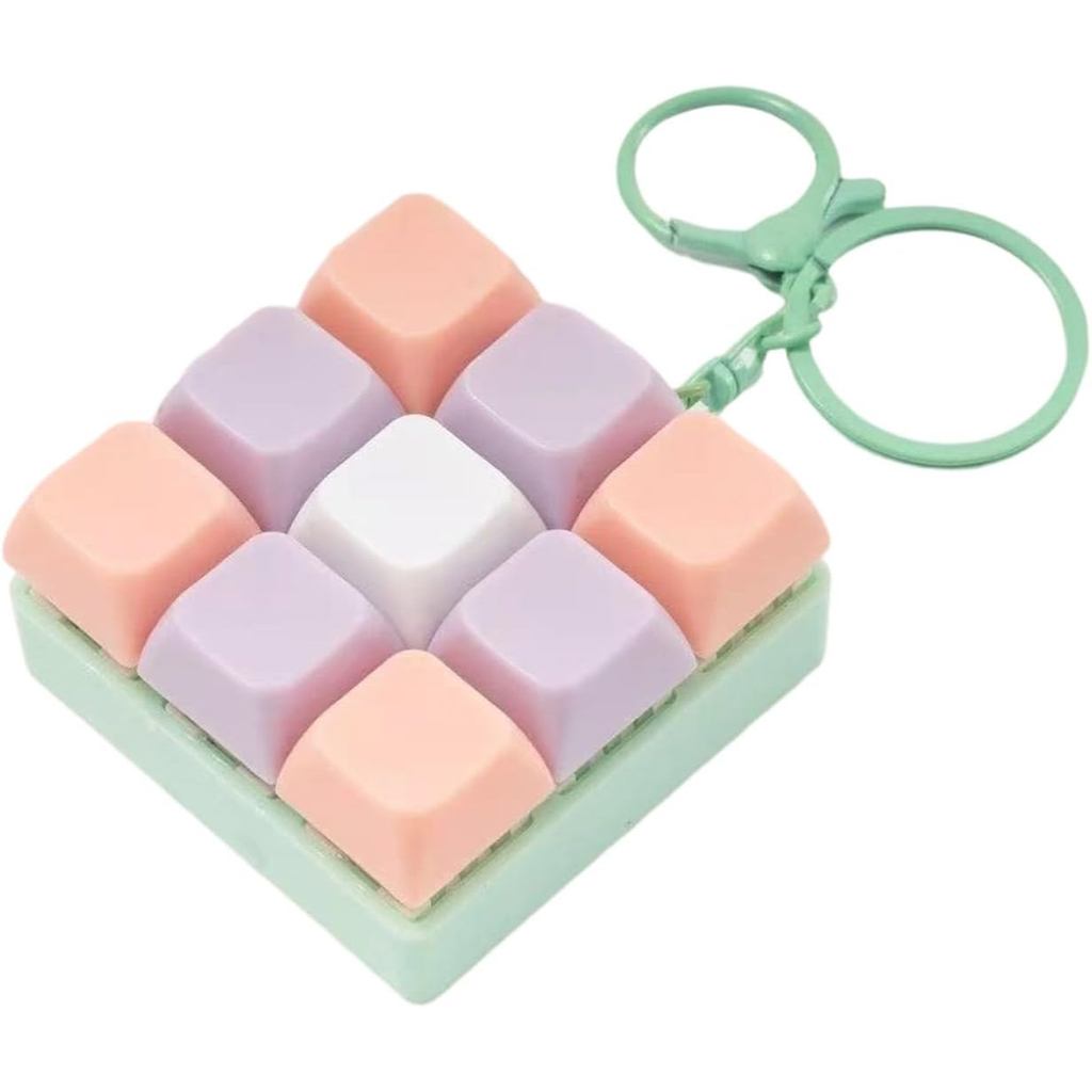Bàn phím Fidget Đồ chơi, Bàn phím Fidget Im lặng Fidget Đồ chơi Clicker Fidget Móc khóa Fidget dành 