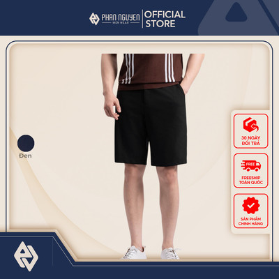 Quần short nam Phan Nguyễn, chất liệu AirFlex mềm mát, nhẹ, co giãn tốt, form slim fit QSD.197