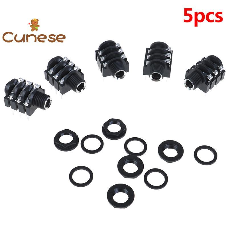 [Cunese] 5 Cái 6.35mm / 6.35 6P / 6PIN micro âm thanh nổi nữ soet / ja connector [Mới]