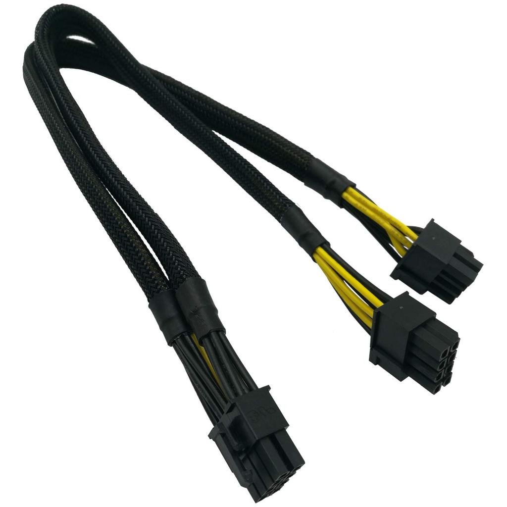 Cáp nguồn GPU COMeap cho Dell PowerEdge R720 720XD R730, CPU 8 Pin Nam sang Dual 8 Pin (6 + 2) Bộ ch