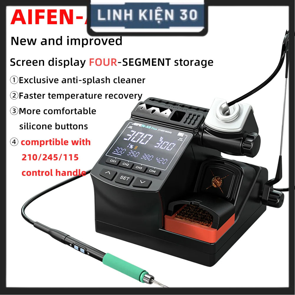 Máy hàn Aifen A9 Plus/ A9 Pro tay hàn mũi C210/ C245/ C115