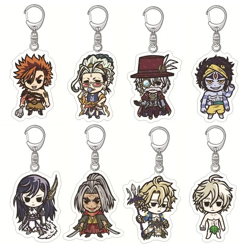 Móc khóa Anime Record of Ragnarok Đại Chiến Người Và Thần mica trong suốt hình Adam Jack The Ripper 
