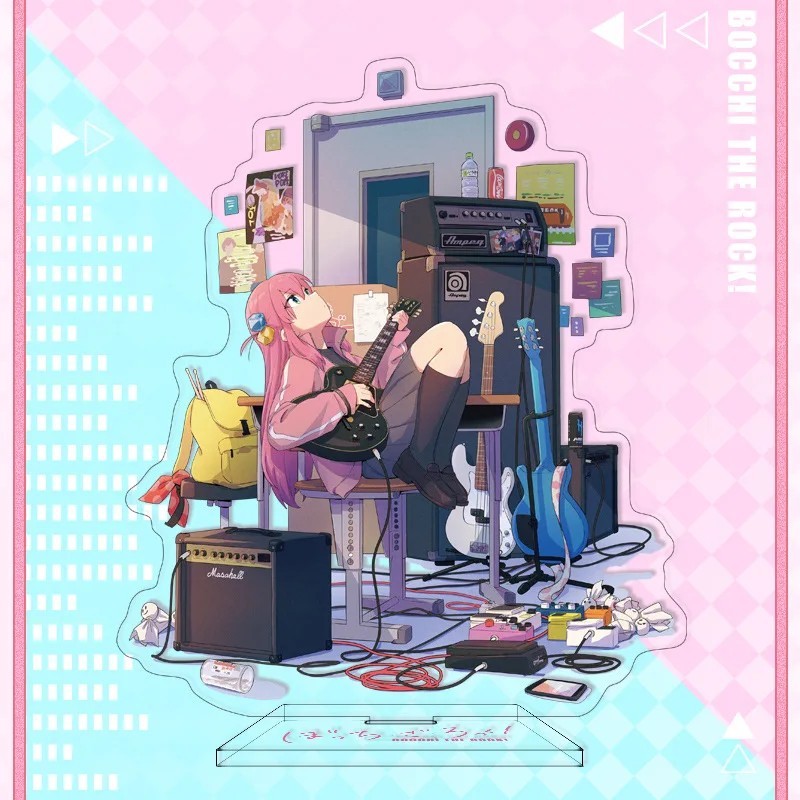 Standee Anime Bocchi The Rock Mô Hình Mica Trang Trí Gotoh Hitori Nijika Ryo Kita Ikuyo Figure Acryl
